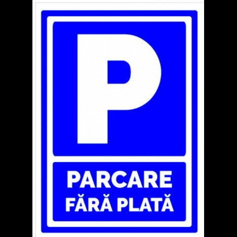 Indicator pentru semnalizare parcare fara plata